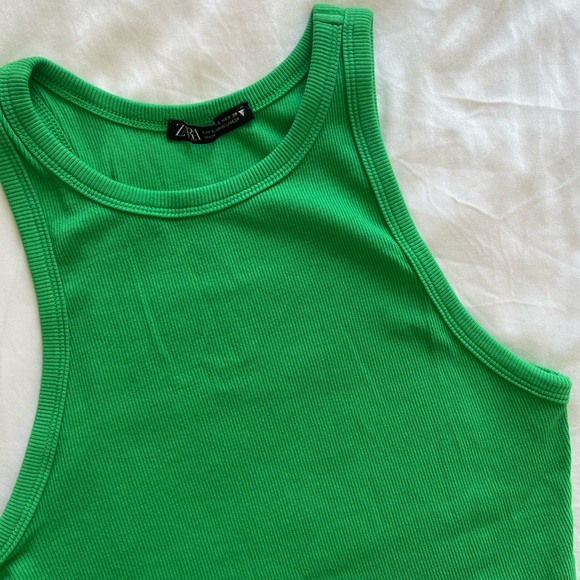 Zara ribbed racerback tank top - Picture 3 of 4